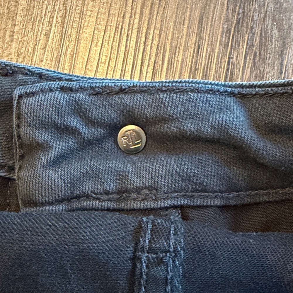 Ralph Lauren Black Label Womens Straight Leg Jeans Size 6 Black Denim Classic - Picture 10 of 10
